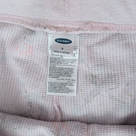 Old Navy Thermal Sloth Pajama Set Women’s Size Small Long Sleeve Top & Pants - Picture 5 of 5